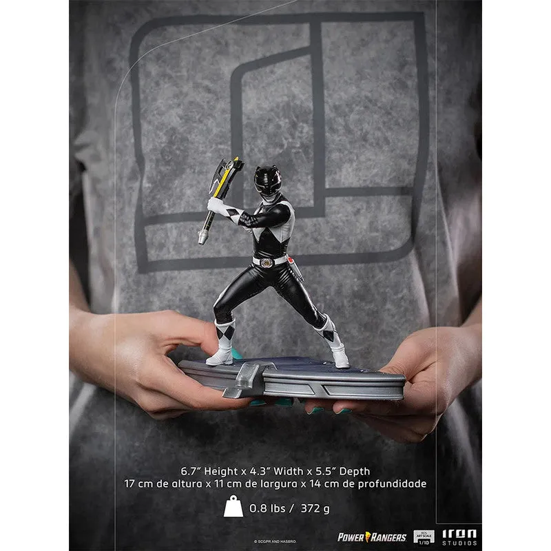 Iron Studios Estatuilla Black Ranger Mighty Morphin Escala 1:10 Power Rangers