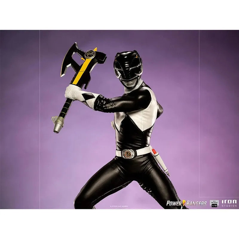 Iron Studios Estatuilla Black Ranger Mighty Morphin Escala 1:10 Power Rangers