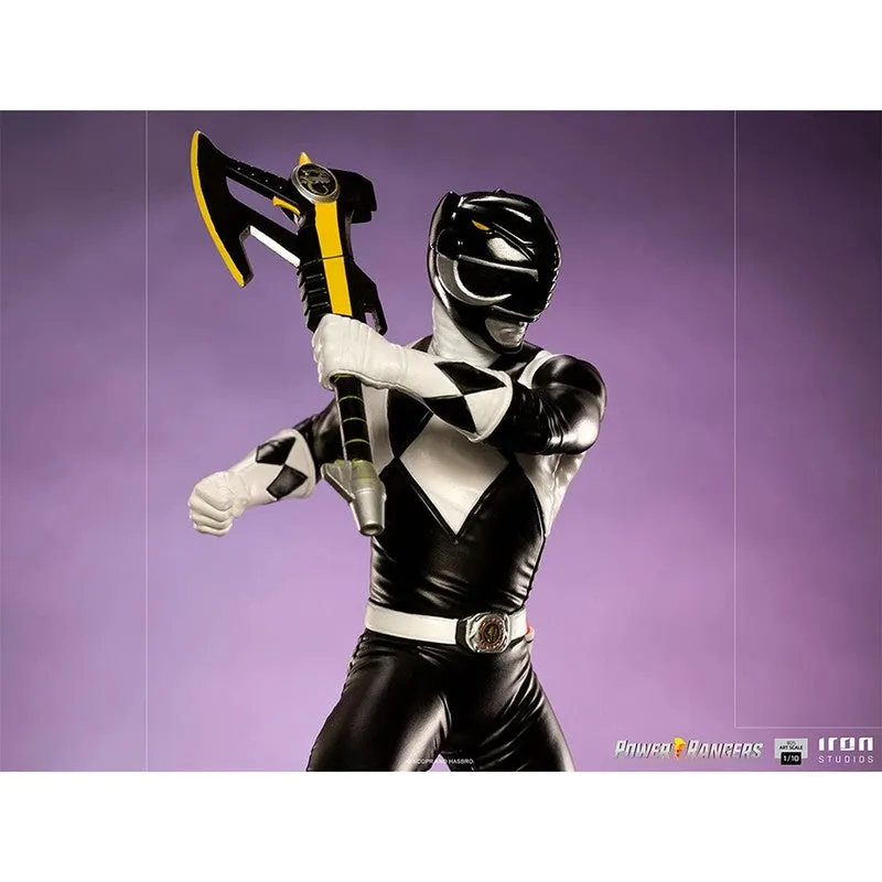 Iron Studios Estatuilla Black Ranger Mighty Morphin Escala 1:10 Power Rangers