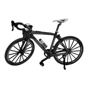 Jada Toys Vehículo Bicicleta Gris Oscura Llanta Negra Rin Negro Escala 1:8 Mountain Bike