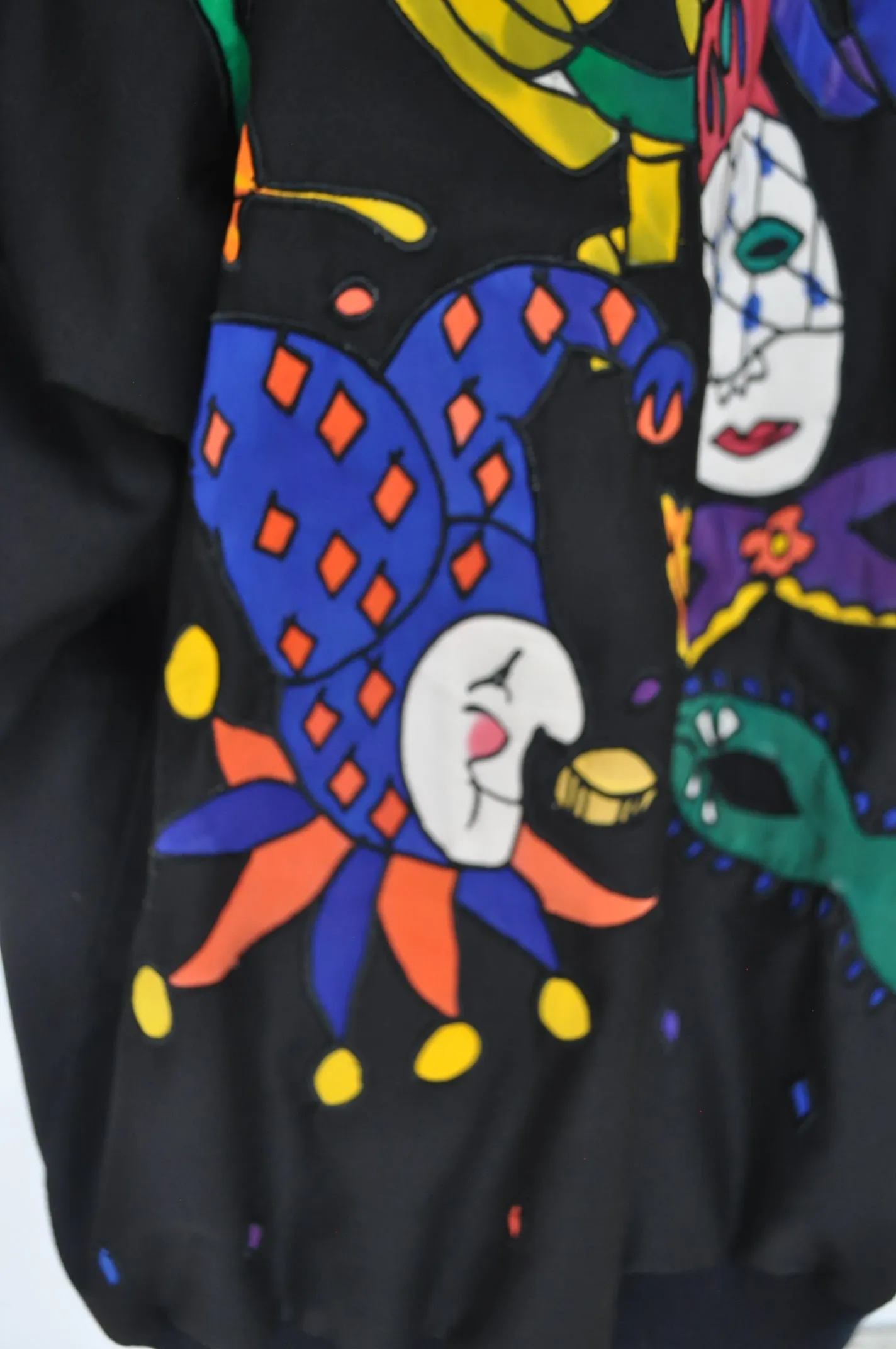 Jean charles de Castelbajac oversized coat with great appliqués dolman sleeves