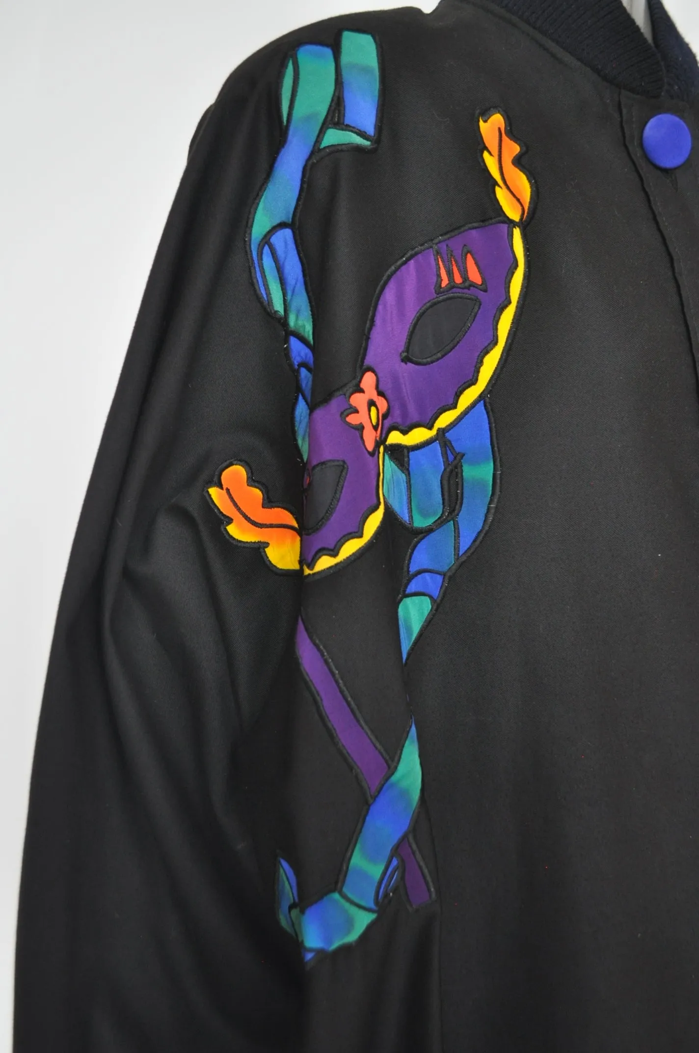 Jean charles de Castelbajac oversized coat with great appliqués dolman sleeves