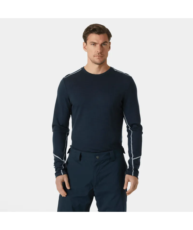 LIFA MERINO MIDWEIGHT CREW BASELAYER- NAVY