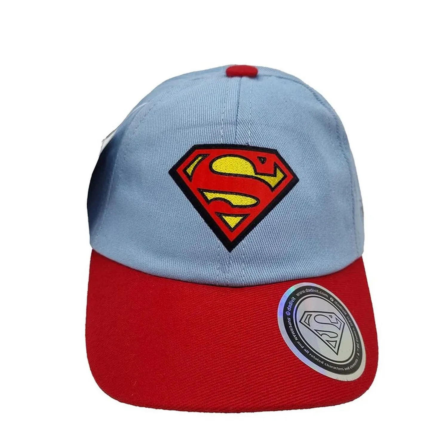 Limited Edition Gorra Gris Bebé Visera Roja Logo Superman Dc Comics