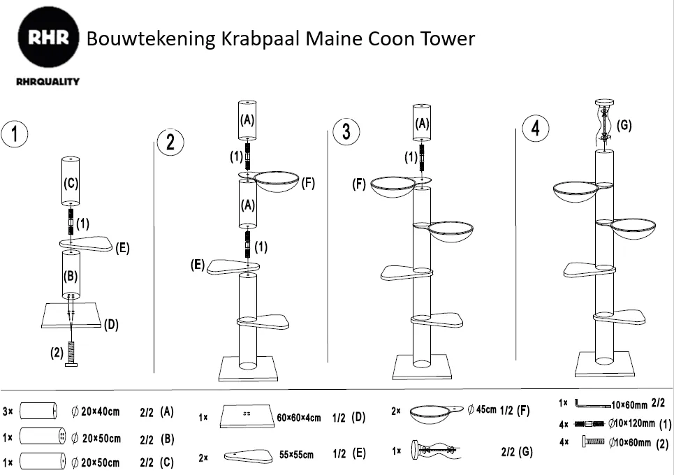 Maine Coon Tower Gris Claro