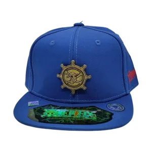 New Arrival Kndit Caps Gorra Azul Placa Bronce Dibujo Logo One Piece