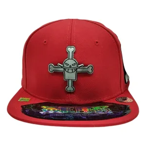 New Arrival Kndit Caps Gorra Roja Placa Plateada Mate Barba Blanca One Piece