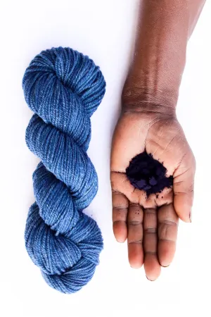 Organic Merino Wool Yarn, Indigo