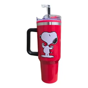 Siglo 21 Termo Rojo Doble Pared Snoopy Peanuts