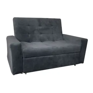 Sofa Cama Funcional 3 Posiciones Montecarlo Tela Antifluido Gris