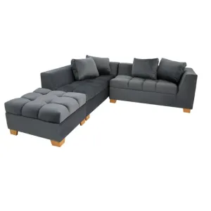 Sofa en L Boston Antifluido Gris